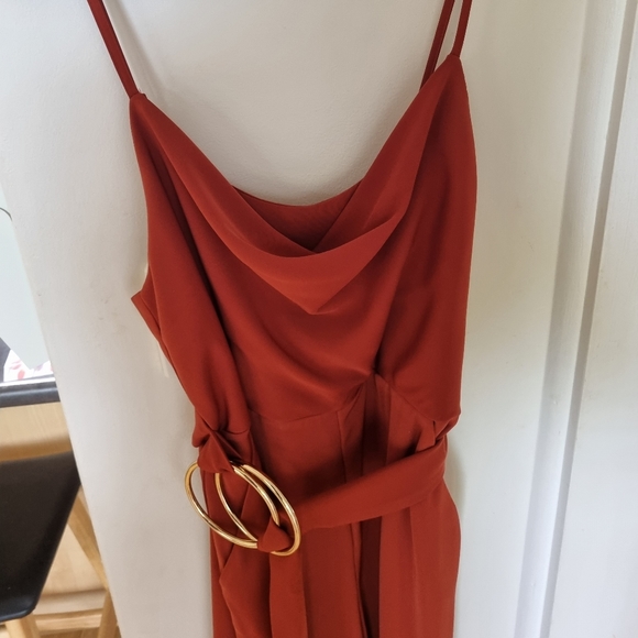 COPY - Size 10, Shona Joy Burnt Orange Jumpsuit - Picture 2 of 6